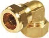 Isisclix coud&eacute; DN 16 x bague de serrage Cuivre  Ø22 mm